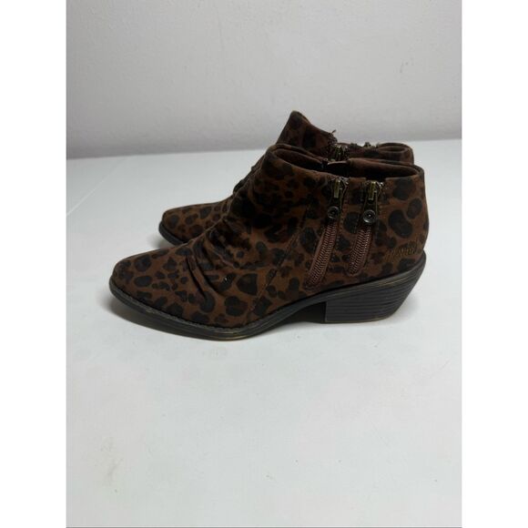 Blowfish Malibu Leopard Canvas Print Comfort  Booties Woman's Size 6 See Notes - Picture 6 of 16